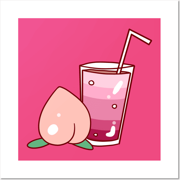 Peach Drink Wall Art by saradaboru